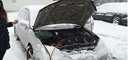 capa de carro contra a neve